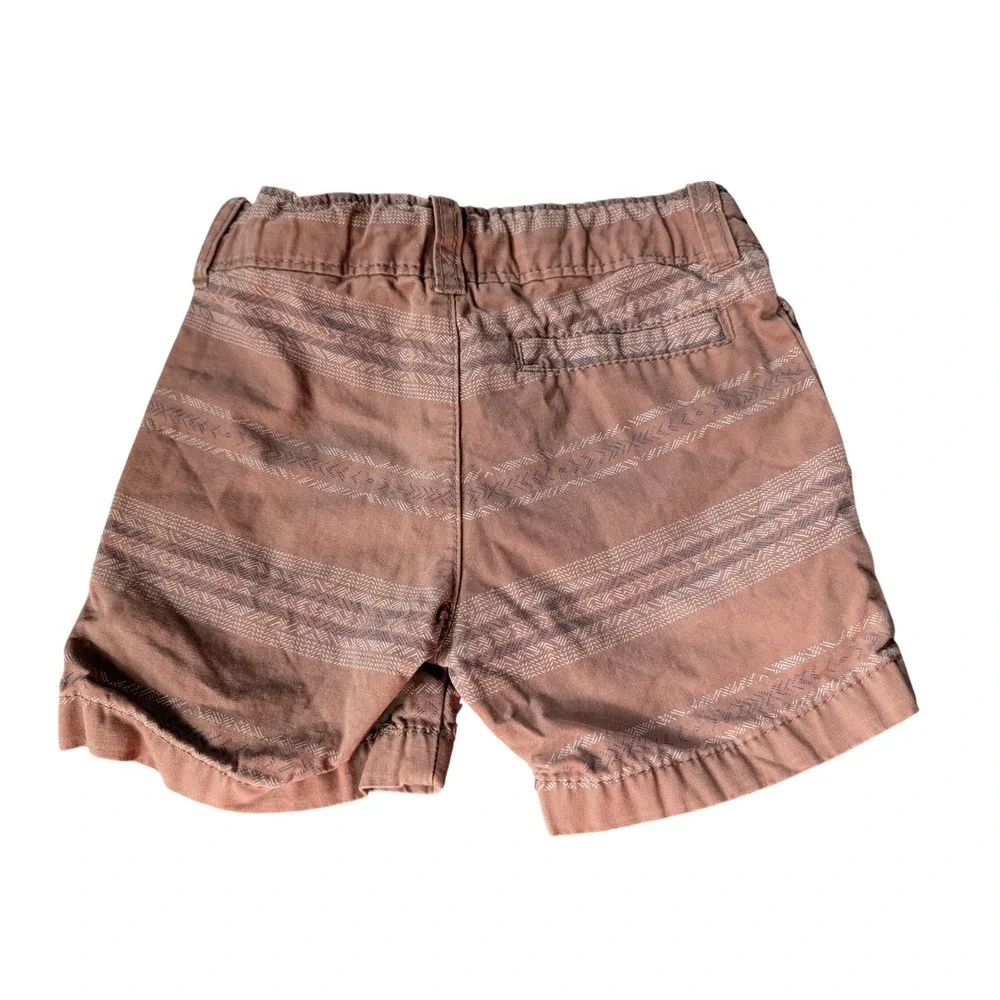 Carter's Toddler Boys Terracotta Brown Tribal Geometric Print Shorts 2T
